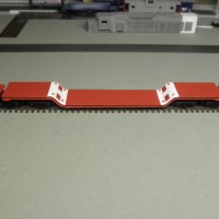 N-Scale Kits 12-axle HD depressed center flatcar.  Car measures a scale 104'+coupler length.  When its done it will be KRL 300303.