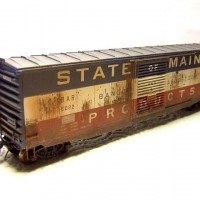 Intermountain BAR 50' PS BoxCar, weathered.