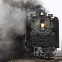 Guess what, they didn't! The smoke was rolling over the side of her as she came flying by at about 50 MPH. Right after this photo, she flew by and we were both engulfed in the smoke & steam!! We were laughing out butts off at the rush from being so close to 844 at speed.