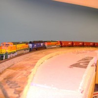 decided to pull out some unfinished loco's and my earthworm train and take some pics on scott stutzmans cascade sub layout