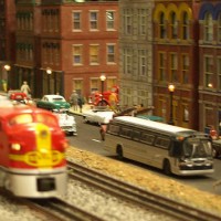 Trainfest 2010: City scene on Independent Hi-Railers layout