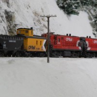 Pushers at Farron: Rolling stock by Jeff Briggs; Photo by Tim Horton