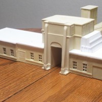 Spent 3 hours building the side roof vents along with adding a roof flange on the top edges & 3 roof vents. Its now time to spray the model with primer & then off to paint.