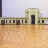 Front of Moffat after painting is finished