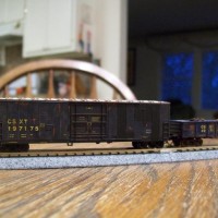 Pached out CSX where Taggers put profanity on the car