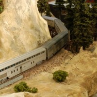 The El Capitan, coming off the trestle bridge