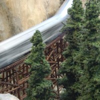 Action shot - the El Capitan crossing the bridge