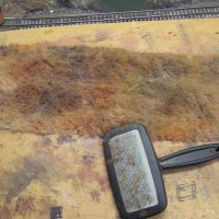Painted cleaning cloth that I use for grasses