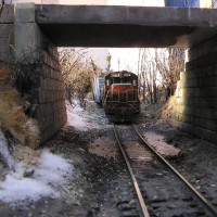 Nearing the mud pit on the bakery line.
