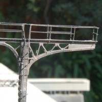 A SP/SF Cantilevered signal bridge (right handed)