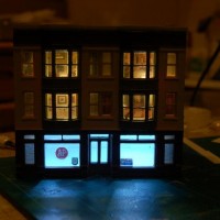 The Cherylton A&P grocery store! Still on workbench ,but all the lighting works!