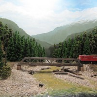 Slocan/Kaslo wayfreight crossing Lemon Creek . H liner by Jeff Briggs.