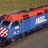 METRA F40PHM 2 #190 CHICAGO, 9 92