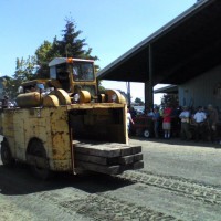 Straddle carrier at Antique Powerland.