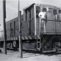 A shot from his honeymoon, apparently with a stop at the SP narrow gauge