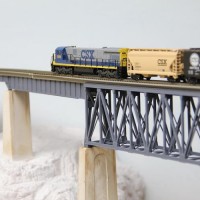 Finished approach bridge.