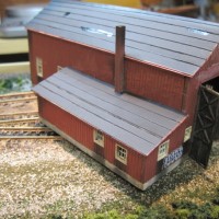THE LOCOMOTIVE MAINTENANCE BUILDING FINISHED.