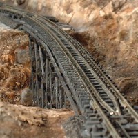 GUARD RAILS FITTED TO TRESTLE.
