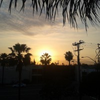 Sunset in Anaheim