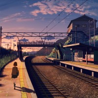 I love the mood some of this train art has.