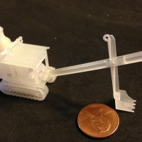 Steam Shovel printed at Shapeways designed by southernnscale