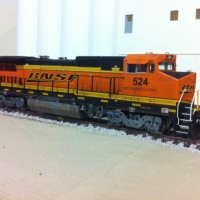 BNSF 524 Weatherd lightly.