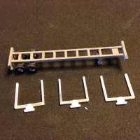 Stonysmith's Trailers printed at Shapeways with added log Bunks designed by southernscale
