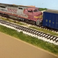 BNSF 577 getting ready to pull out going cars to Tiger Switch at Catoosa Oklahoma.