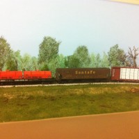 Trying my hand at backdrop painting.