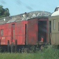 GN psgr cars recycled. N of Ft. Peck, MT