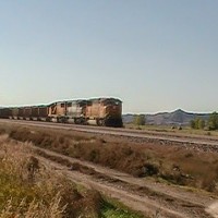 BNSF 9949 PIC 1697. Eastbound coal train near Terry, MT.