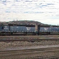 Glendive 2 15 PIC 1948. MRL power near the service track.