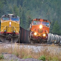 BNSF and UP meet at East Cliff