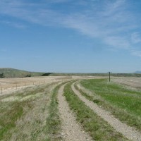 Same curve, looking east, and starting a mild downgrade