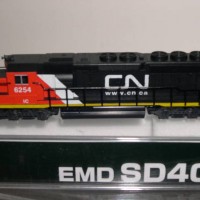 Custom Kato CN/IC SD40-2 #6254 Side view