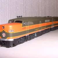 Kato PA's in Great Northern Empire Builder colors