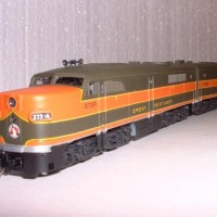 Kato PA's in Great Northern Empire Builder colors