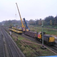 Collission between two freights, Utrecht Lunetten 25-10-05 (1) (photo 26-10