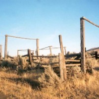 Old farming fence at the top of Boylston Hill