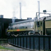 GTW 4-8-4 6405 at Milwaukee Jct (Detroit) -- 1958