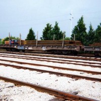 DOD Six Axle Flat Car, Beaufort NC, 1998