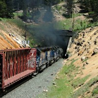 The cause of the Black Fog--3 matched SD45's!