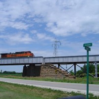 Eastbound on the old Santa Fe