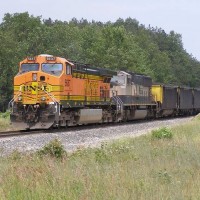 BNSF 5637 and 9558