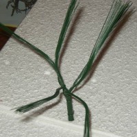 Tree making using wire trunks