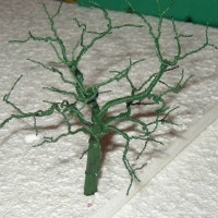 Tree making using wire trunks