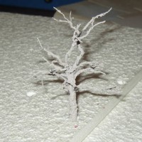 Tree making using wire trunks