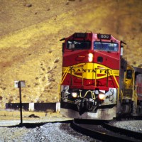 ATSF 600 eastbound at Caliente Narrows, 7-20-96