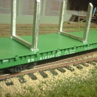 BN Bulkhead flatcar
