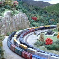 Horseshoe Curve looking east on old layout